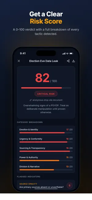PsyOp Detector screenshot 3