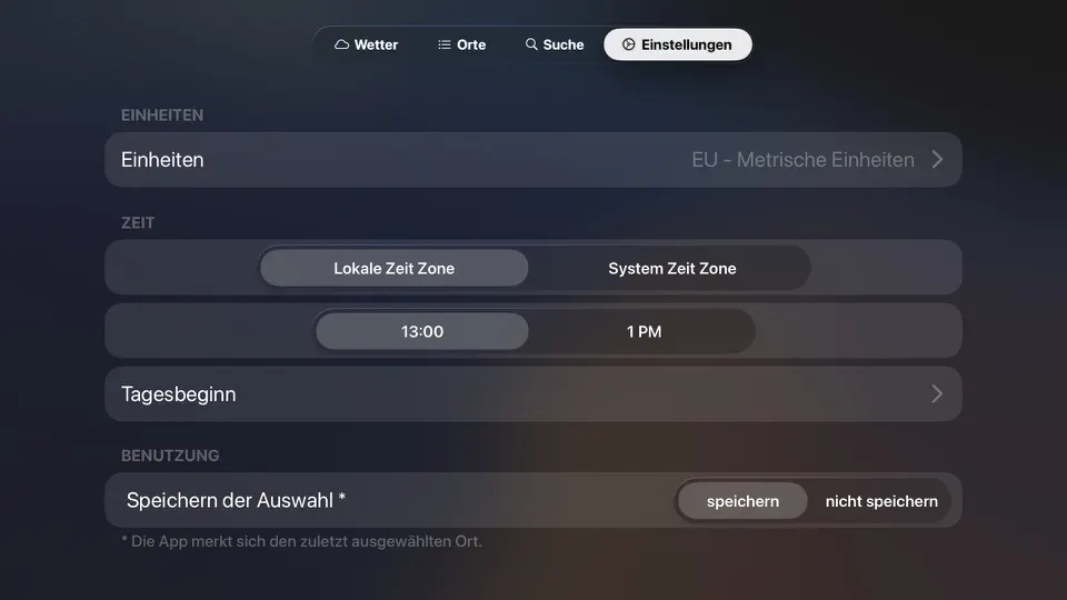 Screenshot von MWetter TV - Wetter Vorhersage auf dem iPhone 4