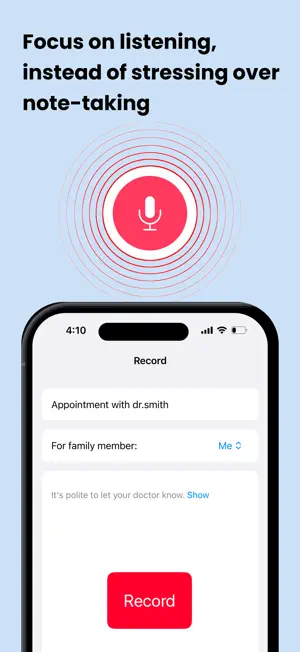 Patiently: Doctor Visit Notes screenshot 2