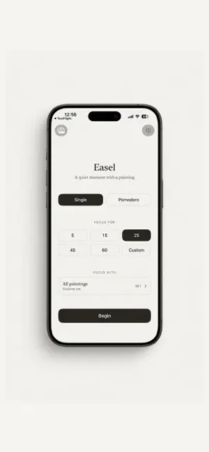Easel: Focus Timer & Art screenshot 1
