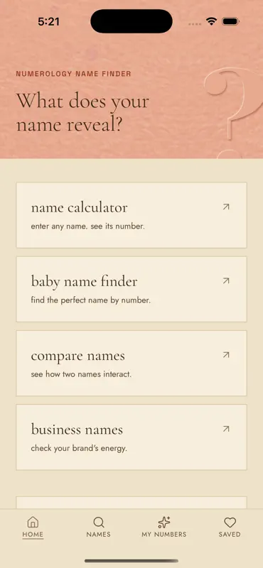 Numerology Name Finder screenshot 1 of 6