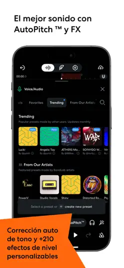 Captura de pantalla de BandLab – Music Making Studio en iPhone 6