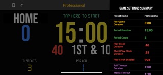 BT Football Scoreboard iPhone screenshot