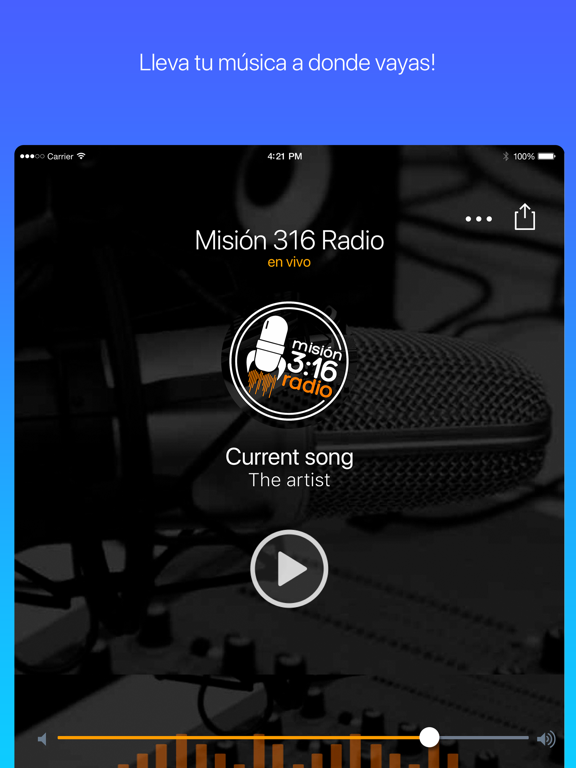 Misión 316 Radio iPad screenshot 2 - Music app