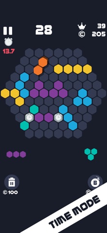 Hexa 1010 :Fill Hexagon Blocks iPhone screenshot