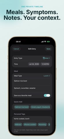 Digest Diary iPhone screenshot