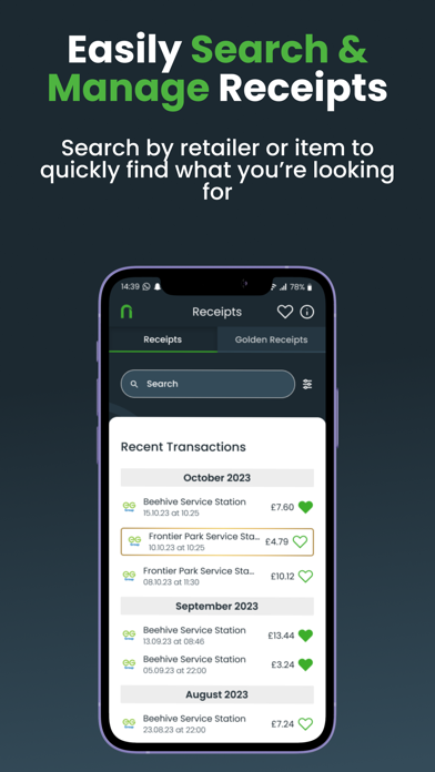 NOUMI - Digital Receipts Screenshot