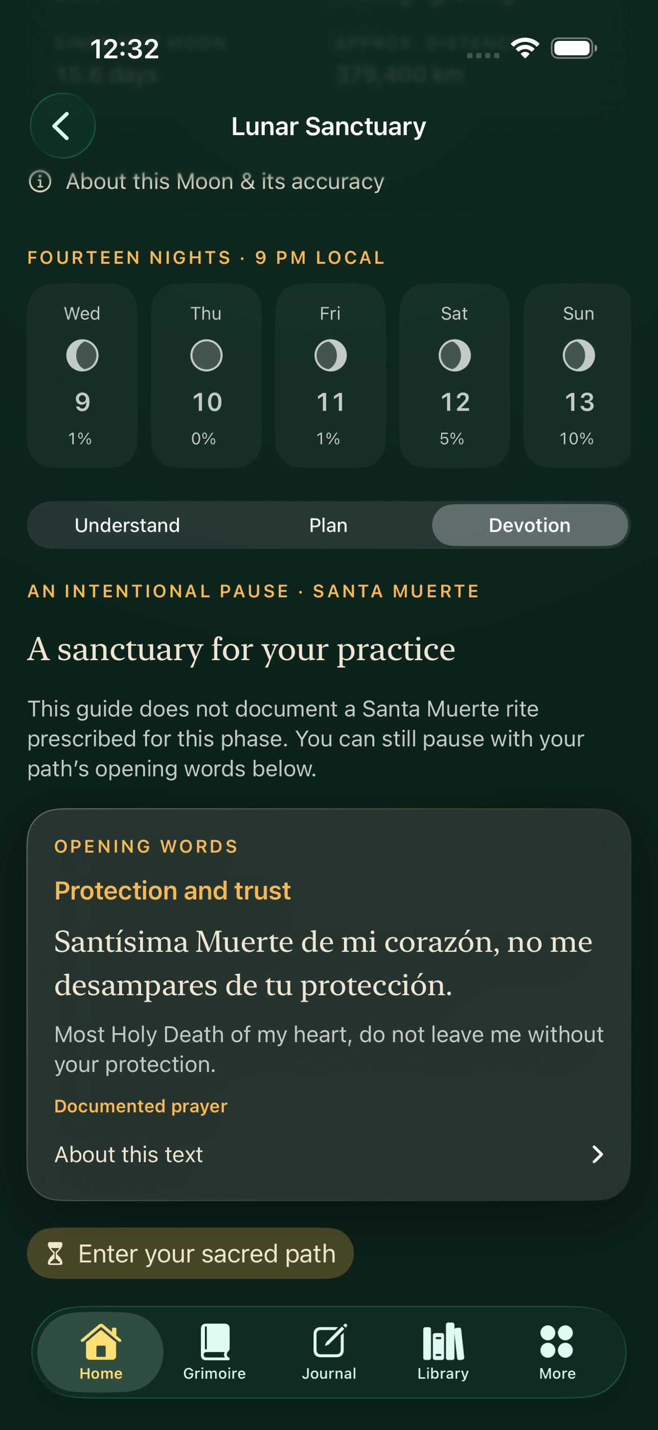 Screenshot 3 of Pocket Grimoire: Moon Rituals