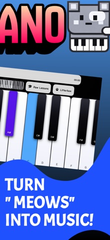 Cat Piano & Sampler - Meowano iPhone screenshot