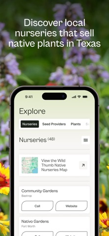 Wild Thumb: TX native plants iPhone screenshot