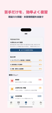 ビジネスコンプライアンス検定 初級 | 2026年対策問題 のスクリーンショット