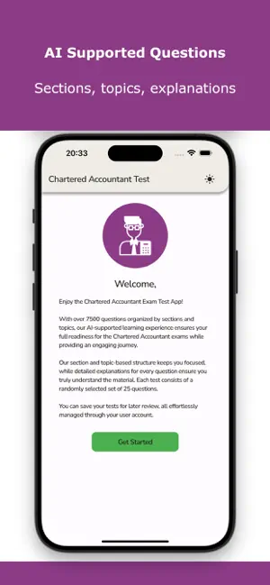 Chartered Accountant Exam Test screenshot 2