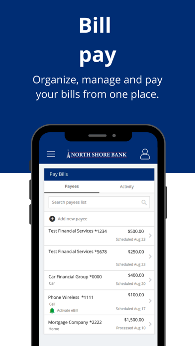 North Shore Bank Screenshot