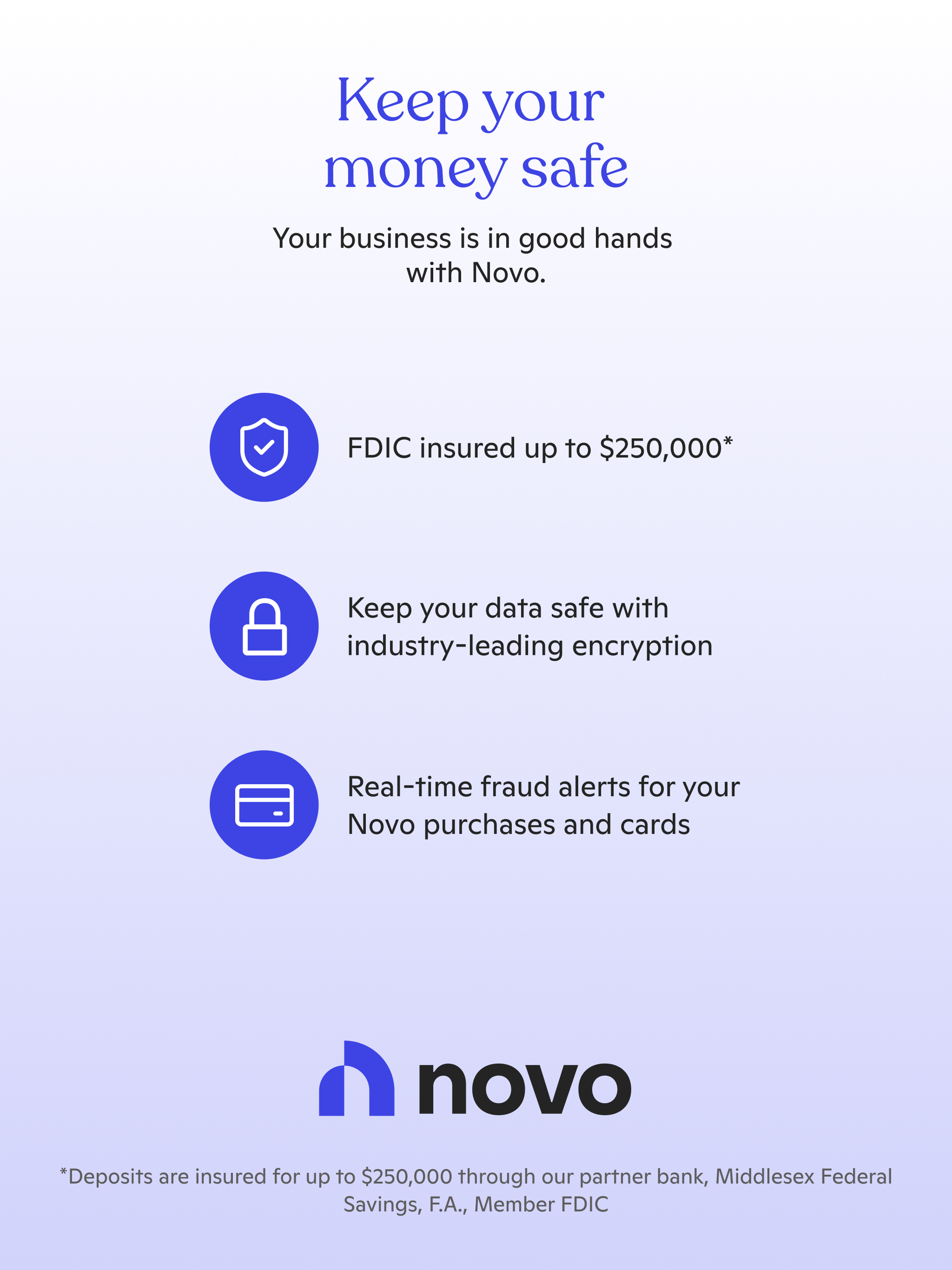 Novo - Small Business Checking screenshot 16