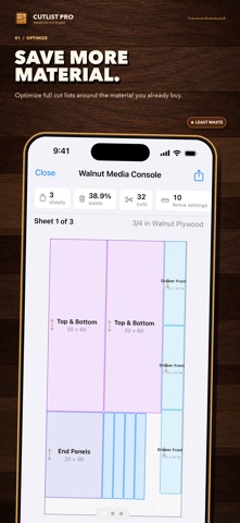 CutList Pro: Cutlist Optimizer Screenshot 1 of 5