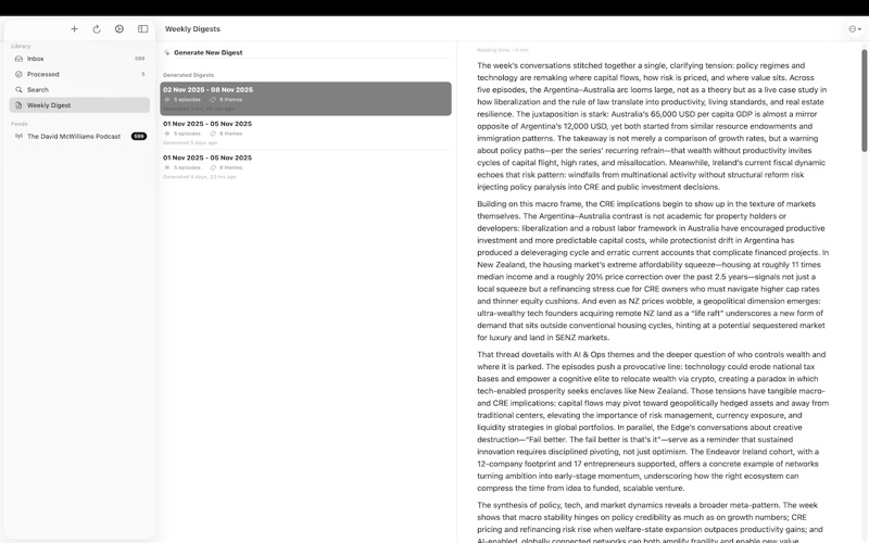 Kuratd screenshot