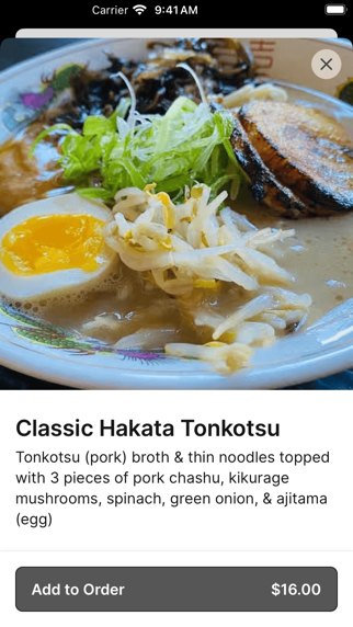 Buro Ramen app screenshot 3