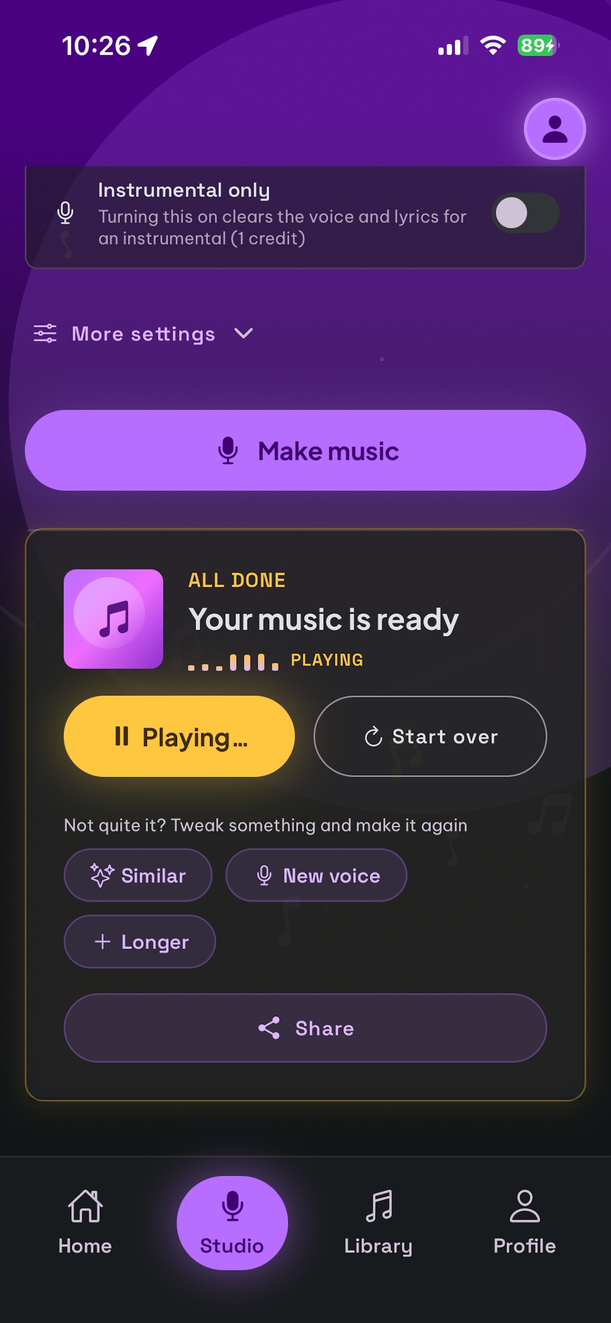 AI Music Studio - 나만의 음악 만들기 screenshot 5