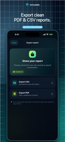 RotaLedger: Hours & Pay Screenshot 5 of 6
