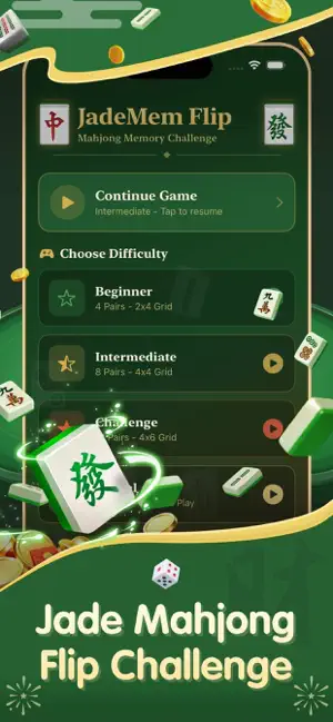 JadeMemFlip iPhone screenshot 1