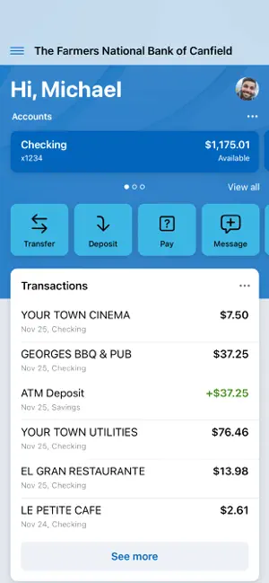 Farmers Nat'l Bank Canfield screenshot 1