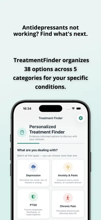 Treatment Finder: Depression screenshot 1