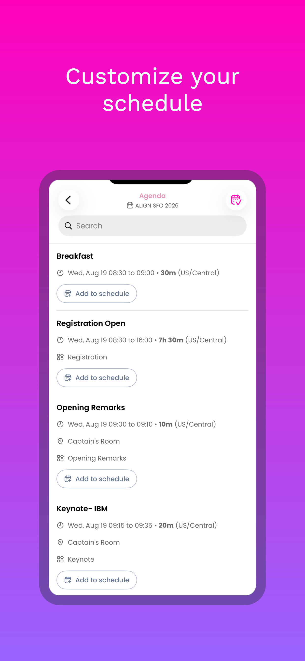 DSC Event App screenshot 3