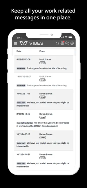 Vibes Staffing iPhone screenshot 4