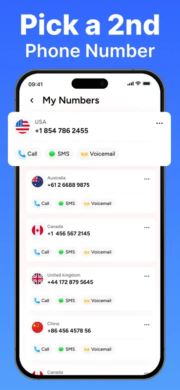 2nd Line. - 2.number for calls screenshot 4 of 8