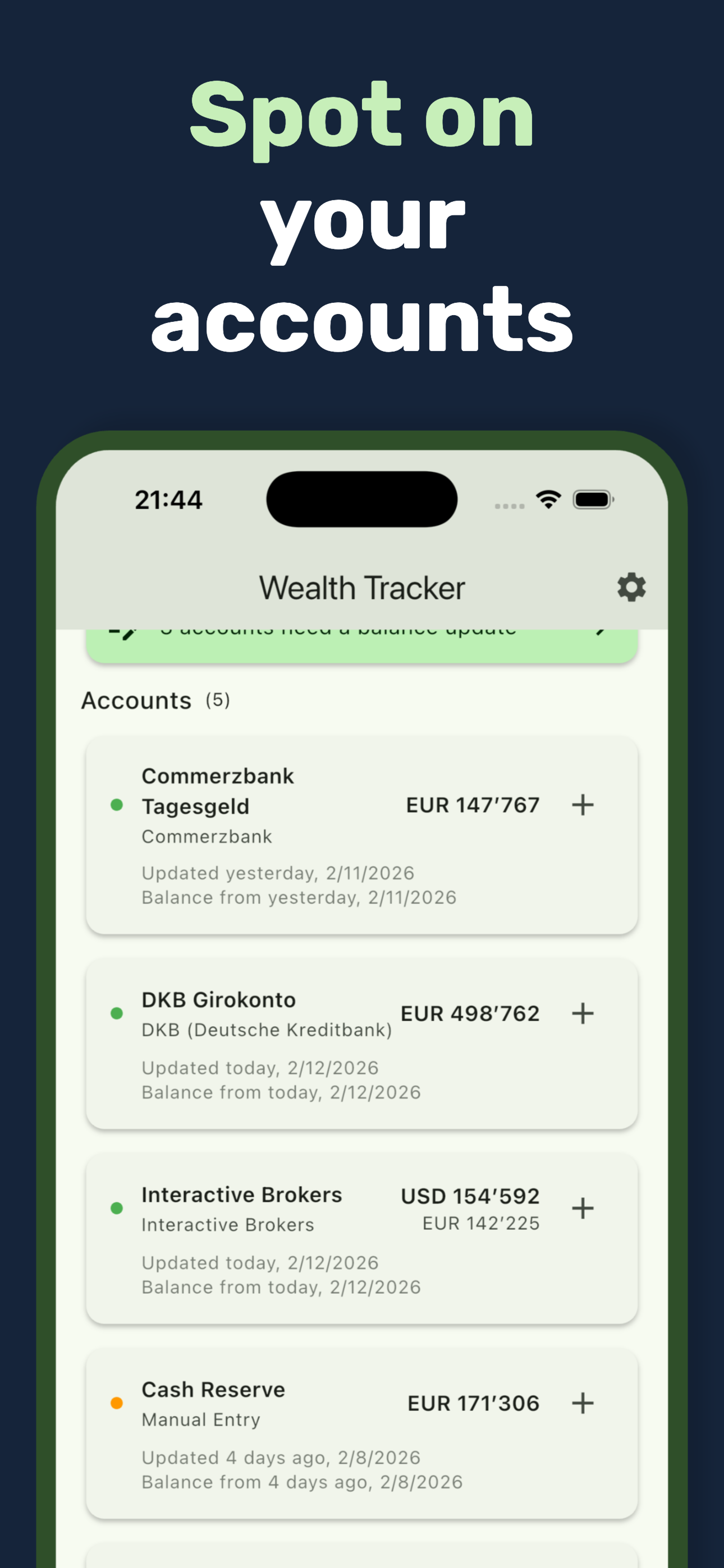 My Wealth Tracker
