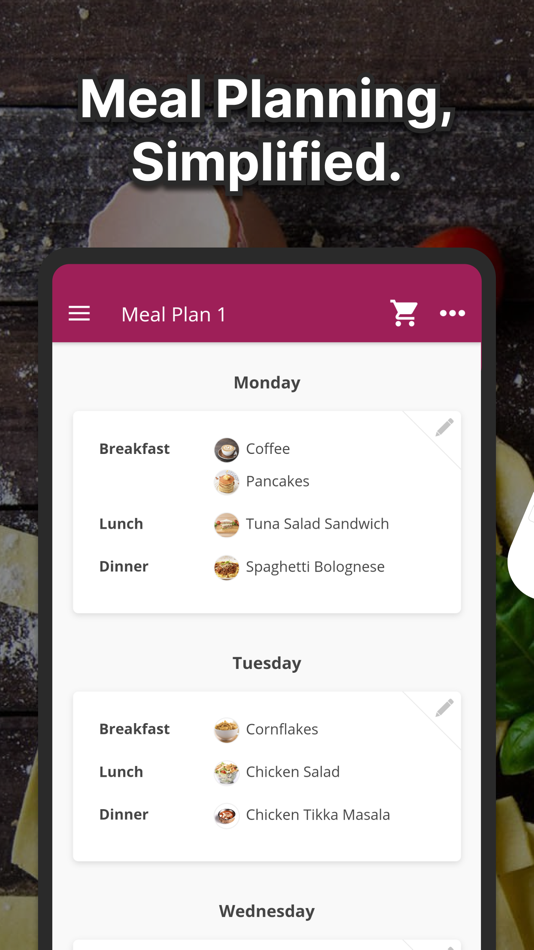 Plan Meals - MealPlanner - 2.5.5 - (iOS)