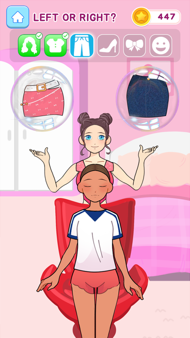 Left Or Right Fashion: 2D Game Screenshot
