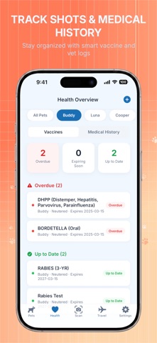 Pawsport: Pet Health & Vaccine iPhone screenshot