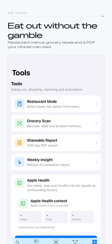 IBS Food Map: FODMAP Tracker iPhone screenshot