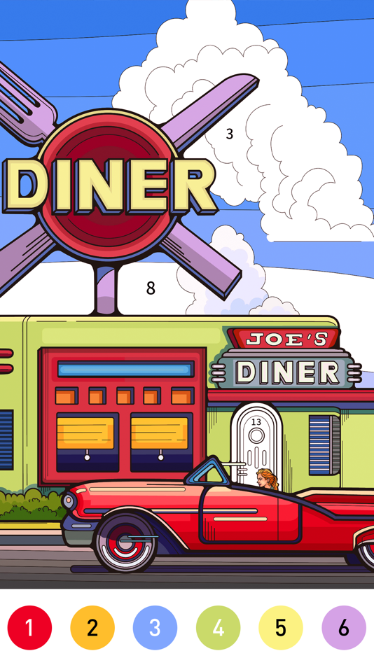 #1. Nostalgia Color by number game (iOS) Podle: HK PIXO TECHNOLOGY LIMITED