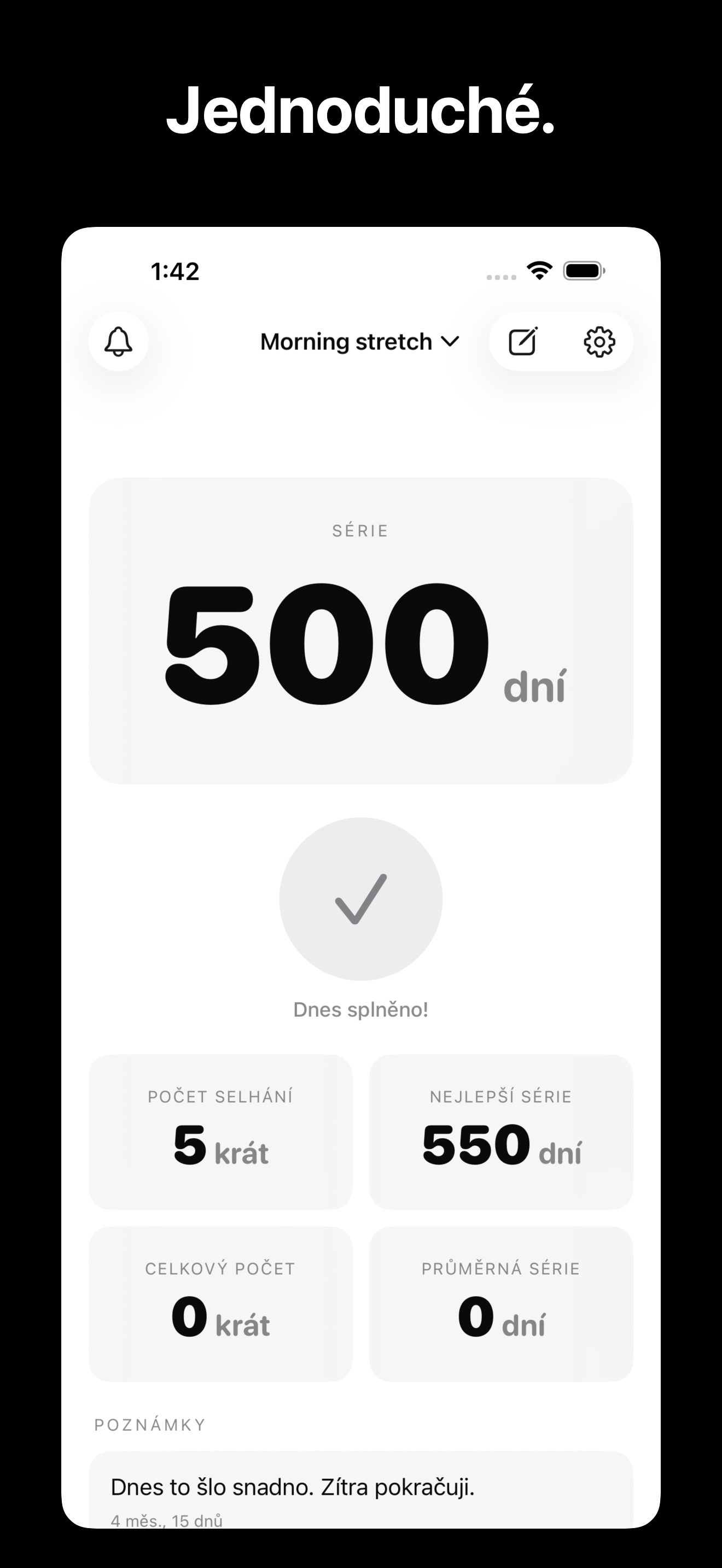 KeepGoing - Habit Tracker iOS screenshot 2 showing app interface