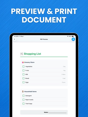 Smart Printer App: Scan PDF iPad screenshot