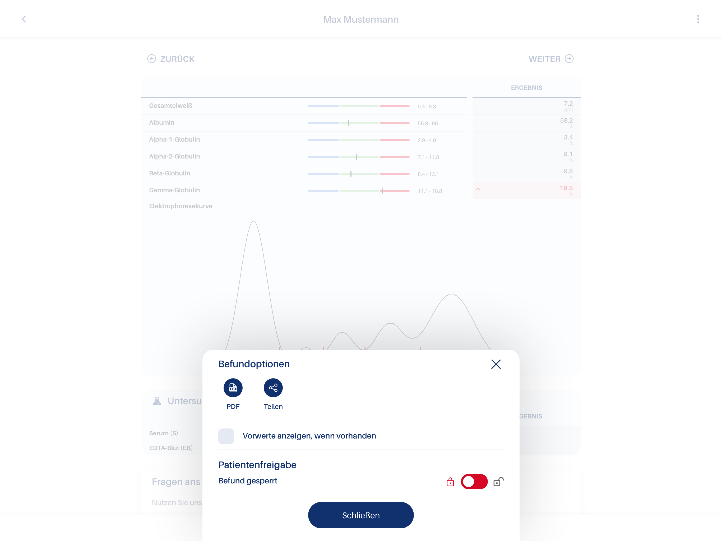 Labor Staber Befund App screenshot 17