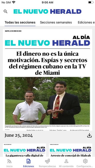 El Nuevo Herald Screenshot