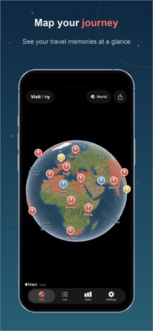 Visitory - Travel Log Screenshot 1 of 6