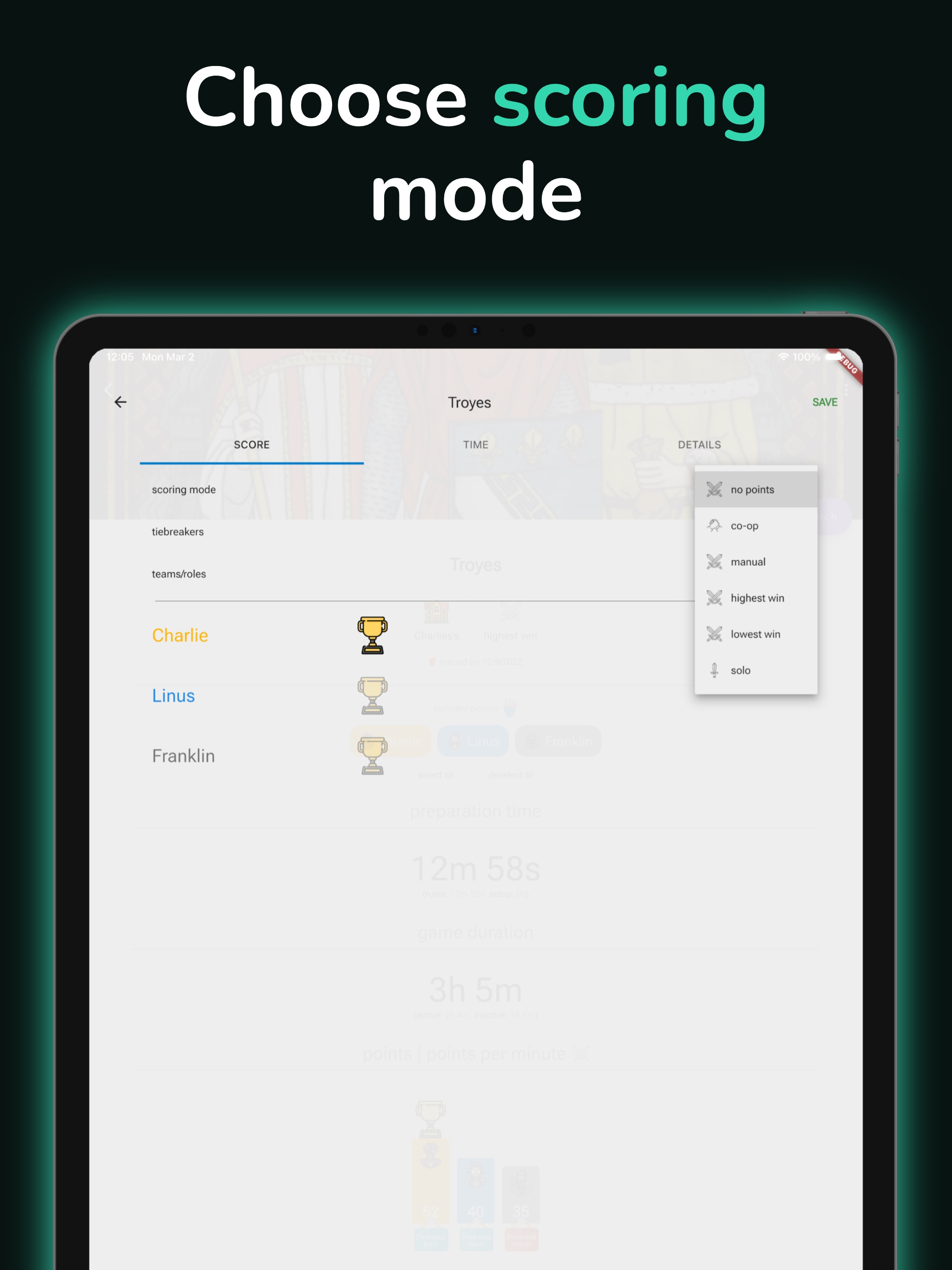 Clepsydris - Board Game App