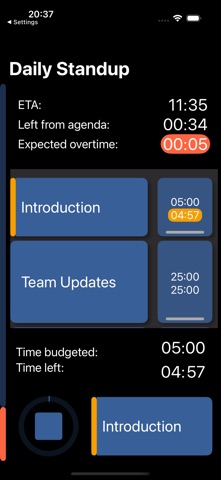 Agenda Flow - Meeting Timer screenshot