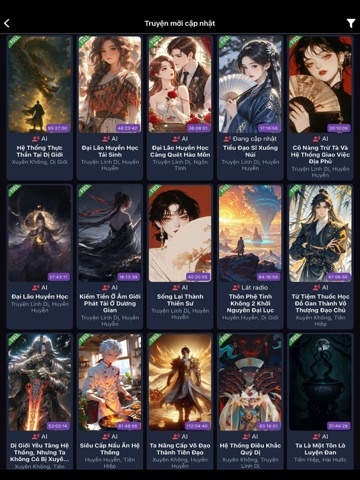 Audio truyện full iPad screenshot