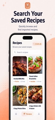 Recipe Social: Recipe Importer iPhone screenshot