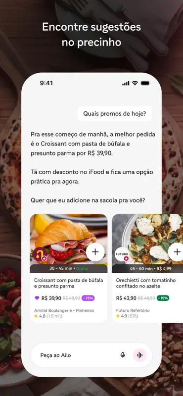 Ailo: IA de delivery do iFood screenshot 4 of 7