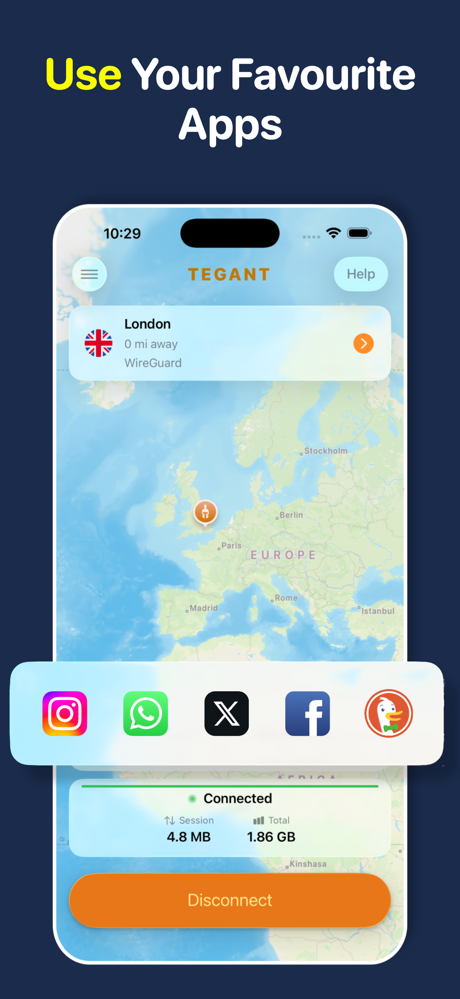 Tegant VPN • Unlimited Proxy screenshot 5