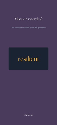 OneWord: Daily Reflection iPhone screenshot