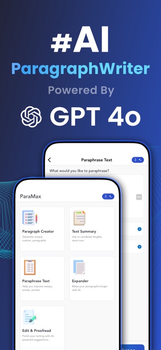 AI Paragraph Writer - ParaMax Screenshot 1 of 5