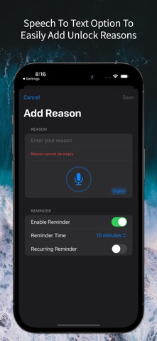 Unlock Mate - Reminders Screenshot 3 of 5