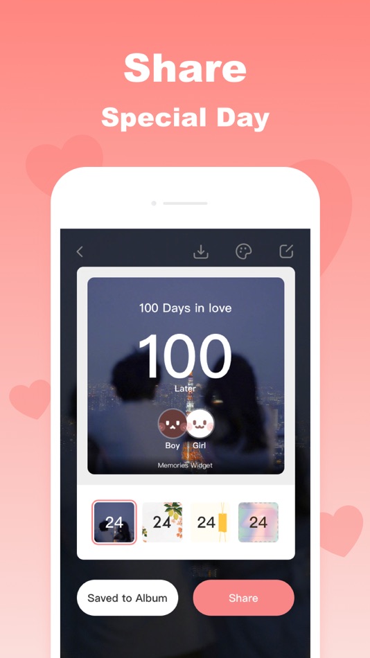 #10. Memories: My Love Days Counter (iOS) 由: 开学 唐
